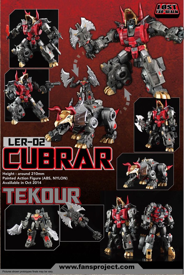 More Images Fansproject Lost Exo Realm LER 02 Cubrar And Tekour Figures  (1 of 6)